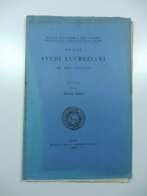 Sugli studi lucreziani